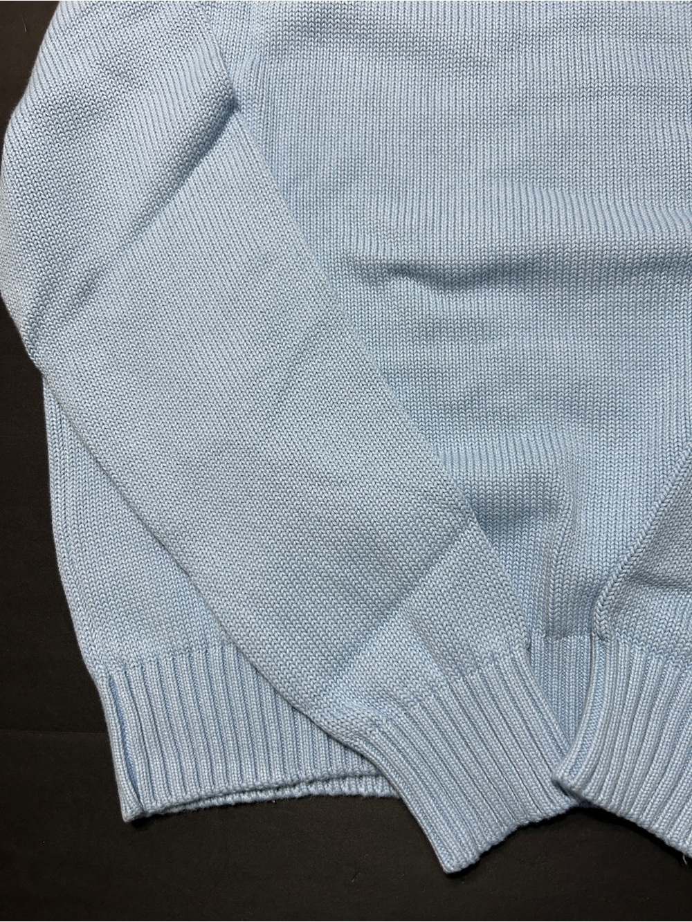 Polo by Ralph Lauren women’s cotton Light Blue Bear Intarsia Crewneck Sweater L - Picture 12 of 16